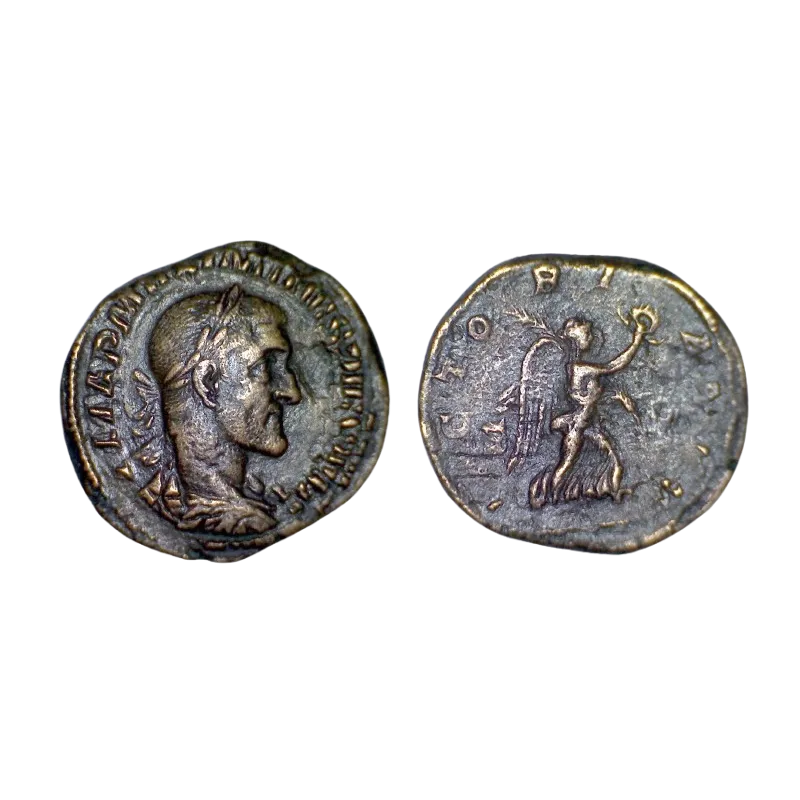 Sesterce de Maximin 1er (235-236) RIC 67 VICTORIA AVG atelier Rome Sesterce de Maximin 1er (235-236) RIC 67 VICTORIA AVG atelier Rome