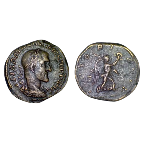 Sesterce de Maximin 1er (235-236) RIC 67 VICTORIA AVG atelier Rome