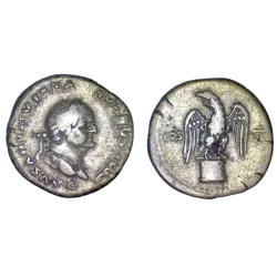 Denier de Vespasien (76) RIC 847 Aigle atelier Rome