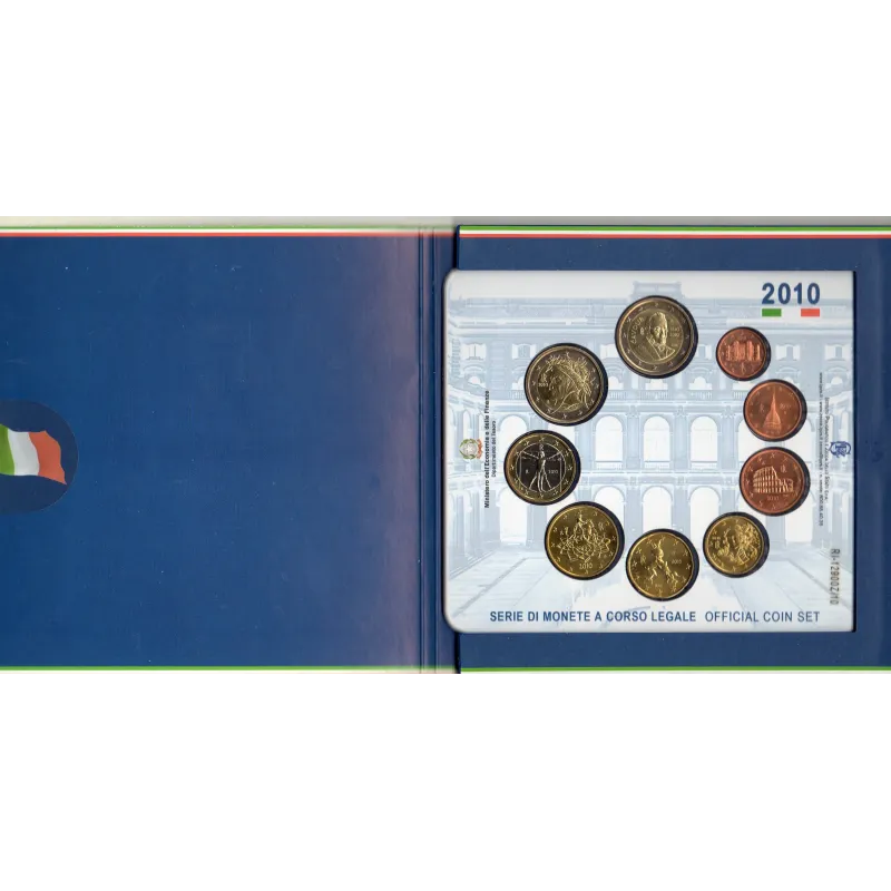 Coffret BU Italie 2010 série de pièce euro brillant universel Coffret BU Italie 2010 série de pièce euro brillant universel