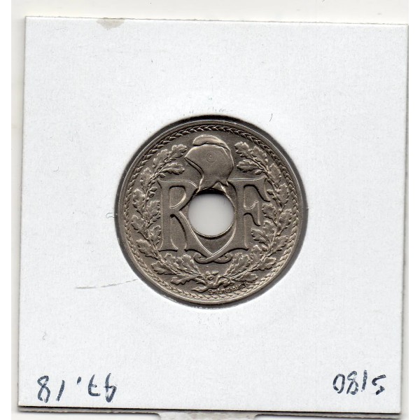 25 centimes Lindauer 1917 soulignée Sup-, France pièce de monnaie