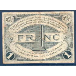 Rochefort-sur-Mer 1 franc, TB, 28.10.1915 Pirot 107.13 Billet de la chambre de commerce