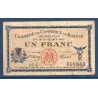Roanne 1 franc, TB, 18.7.1917 Pirot 106.12 Billet de la chambre de commerce