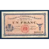 Roanne 1 franc, TTB, 28.6.1915 Pirot 106.2 Billet de la chambre de commerce