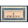 Roanne 1 franc, TTB, 28.6.1915 Pirot 106.2 Billet de la chambre de commerce