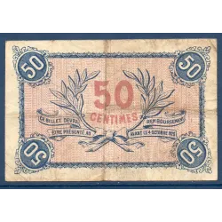 Roanne 50 centimes, TB, 4.10.1915 Pirot 106.7 Billet de la chambre de commerce