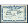 Quimper et Brest 1 franc, TTB, 1921 Pirot 104.20 Billet de la chambre de commerce