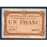 Puy-de-Dôme 1 franc, TB, ND Pirot 103.21 Billet de la chambre de commerce