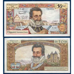 50 Nouveaux Francs Henri IV, TTB+, 5.11.1959 Billet de la banque de France