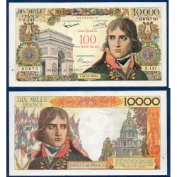 100 Nouveaux francs / 10000 Francs Bonaparte, TTB, 30.10.1958 Billet de la banque de France