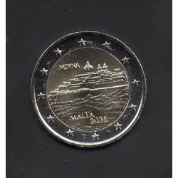 2 euro commémorative Malte 2025 Mdina pièce de monnaie €