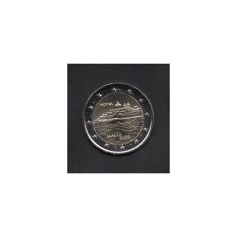 2 euro commémorative Malte 2025 Mdina pièce de monnaie € 2 euro commémorative Malte 2025 Mdina pièce de monnaie €