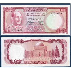 Afghanistan P.44a, TTB Billet de banque de 100 afghanis 1967