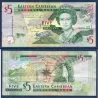 Caraïbes de l'est P.47a TTB Billet de 5 dollars 2008 Securité argent