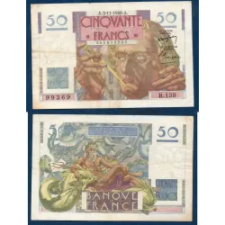 50F Le Verrier, TB, 3.11.1949 Billet de la banque de France
