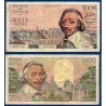 1000 Francs Richelieu, TB, 7.1.1954 Billet de la banque de France