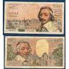 1000 Francs Richelieu, TB-, 1.7.1954 Billet de la banque de France