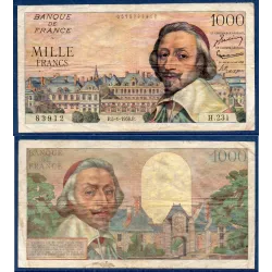 1000 Francs Richelieu, B, 5.1.1956 Billet de la banque de France