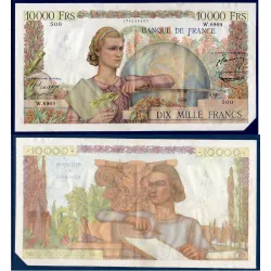 10000 Francs Génie Français, TTB coupé, 4.3.1954 Billet de la banque de France