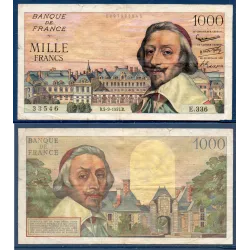 1000 Francs Richelieu, TB, 5.9.1957 Billet de la banque de France