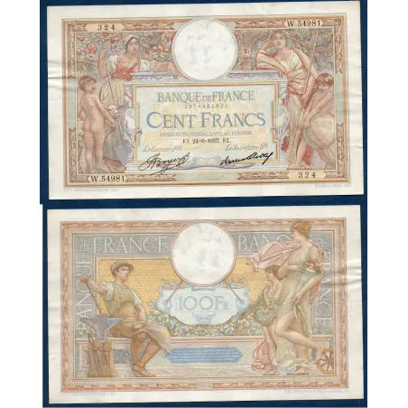 100 Francs LOM, TTB, 24.6.1937 Billet de la banque de France