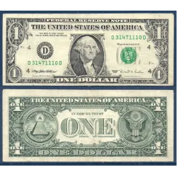 Etats Unis P.496a Cleveland, TB Billet de 1 Dollar 1995 série D