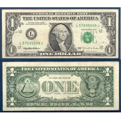 Etats Unis P.496a San Francisco, TB Billet de 1 Dollar 1995 série L