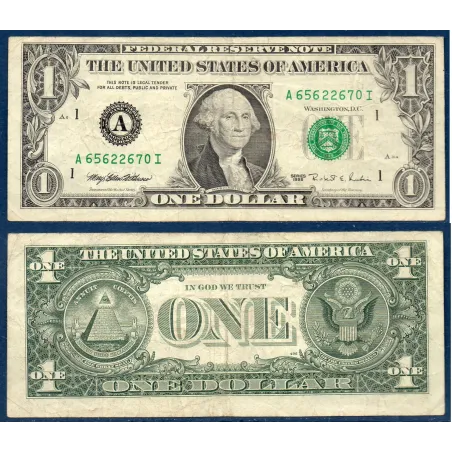Etats Unis P.496a Boston, TB Billet de 1 Dollar 1995 série A