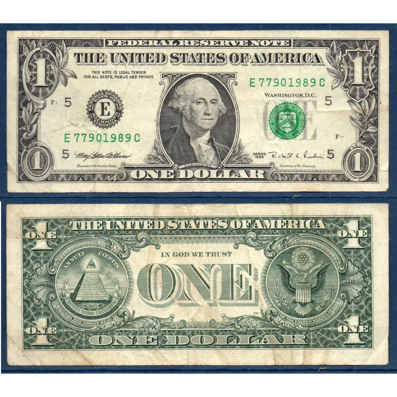 Etats Unis P.496a Richmond, TB Billet de 1 Dollar 1995 série E Etats Unis P.496a Richmond, TB Billet de 1 Dollar 1995 série E