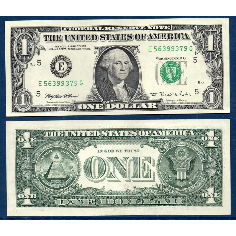 Etats Unis P.496a Richmond, TTB Billet de 1 Dollar 1995 série E Etats Unis P.496a Richmond, TTB Billet de 1 Dollar 1995 série E