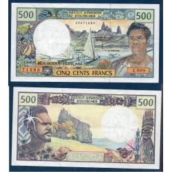 Polynésie Française P.1d, TTB Billet de 500 Francs 2002 pecheur