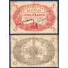 Reunion P.14, TB-, Billet de 5 Francs 1901 Cabasson