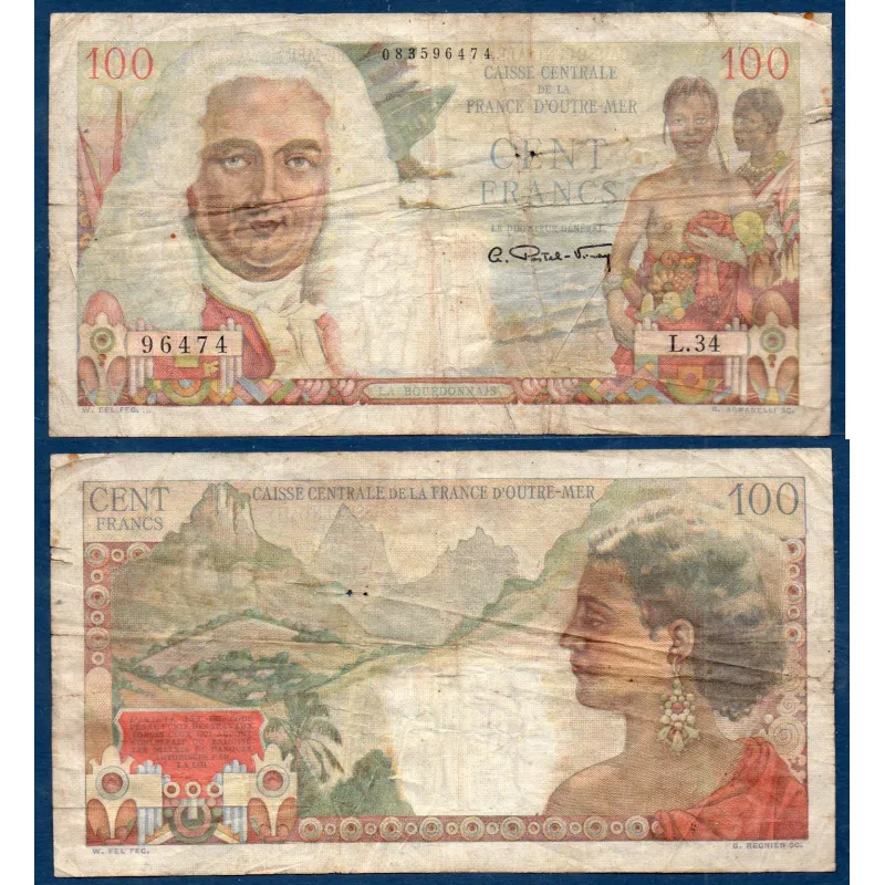 AEF Pick 24, B+ Billet de 50 Francs CFA 1947 La bourdonnais AEF Pick 24, B+ Billet de 50 Francs CFA 1947 La bourdonnais