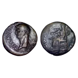Dupondius de Claude (42), ric 110 CERES AVGVSTA atelier Rome