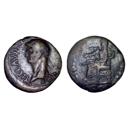 Dupondius de Claude (42), ric 110 CERES AVGVSTA atelier Rome