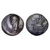 Dupondius de Claude (42), ric 110 CERES AVGVSTA atelier Rome