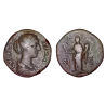 Sesterce de Lucille (164-166), RIC 1740 HILARITAS atelier Rome