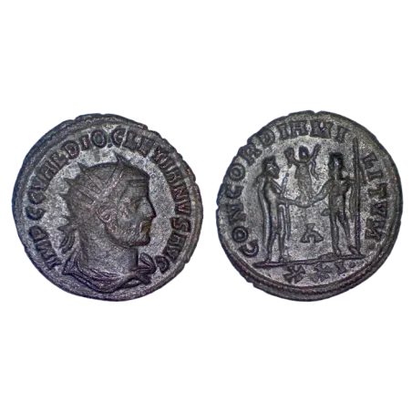Antoninien Diocletien (293-294) Ric 306 CONCORDIA MILITVM atelier Cyzique