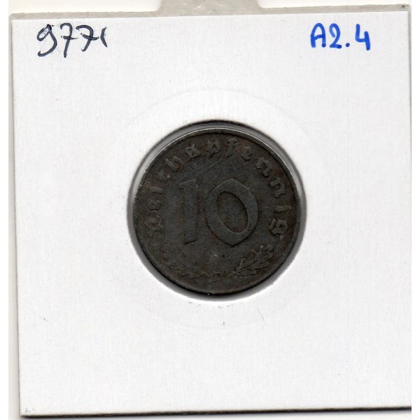 Allemagne 10 reichspfennig 1941 D, TTB KM 101 pièce de monnaie