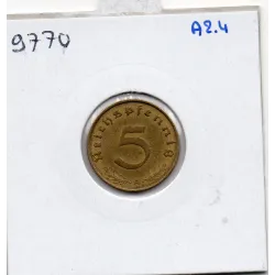 Allemagne 5 reichspfennig 1938 A, Sup KM 91 pièce de monnaie
