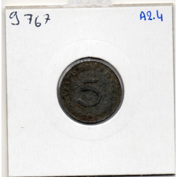 Allemagne 5 reichspfennig 1940 G, TTB KM 100 pièce de monnaie