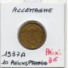 Allemagne 10 reichspfennig 1937 A, TTB KM 92 pièce de monnaie