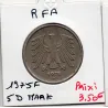 Allemagne RFA 5 deutsche mark 1975 F, TTB KM 140.1 pièce de monnaie
