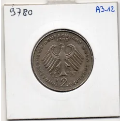 Allemagne RFA 2 deutsche mark 1983 J, TTB KM 140.1 Kurt Schumacher