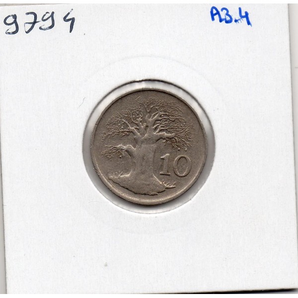 Zimbabwe 10 cents 1994 TTB+, KM 3 Baobab
