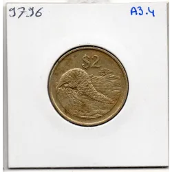 Zimbabwe 2 dollars 1997 TTB+, KM 12 Pangolins
