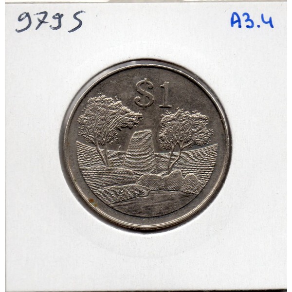 Zimbabwe 1 dollar 1997 Sup, KM 6 Monument national