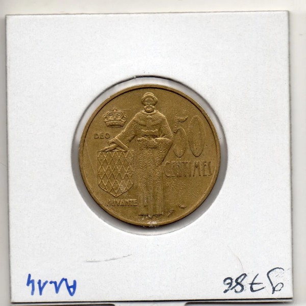 Monaco Rainier III 50 centimes 1962 Sup, Gad.148