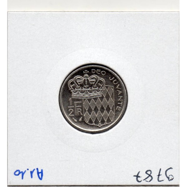 Monaco Rainier III 1/2 Franc 1982 Sup+, Gad 149 pièce de monnaie