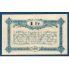 Tarbes 1 franc, TTB, 23.9.1917 Pirot 120.18 Billet de la chambre de commerce